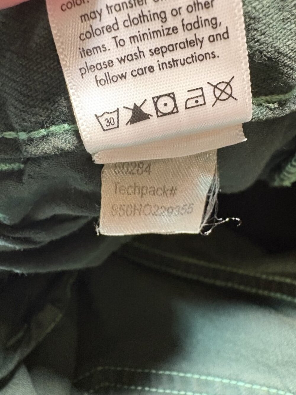 PacSun Green Cargo Pants Women's Size 26/28 Y2K Baggy Utility Contrast Stitch - Picture 13 of 14